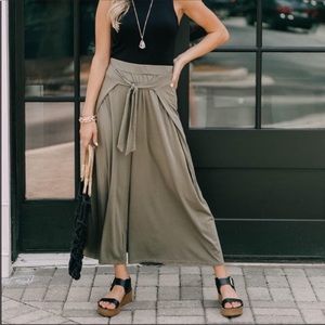 MICHAEL STARS - Clarissa Cropped Culotte Size Extra Small